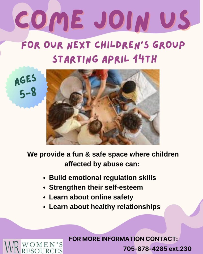 A poster inviting people to join the Children's Group.